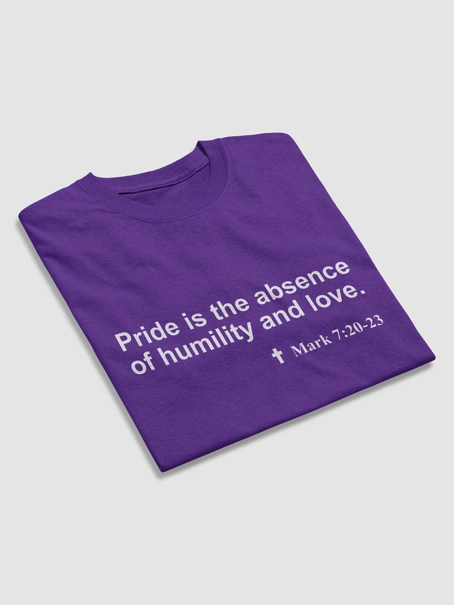A Christian T-shirt to prompt spiritual conversations: What does the Bible say about Pride? product image (9)