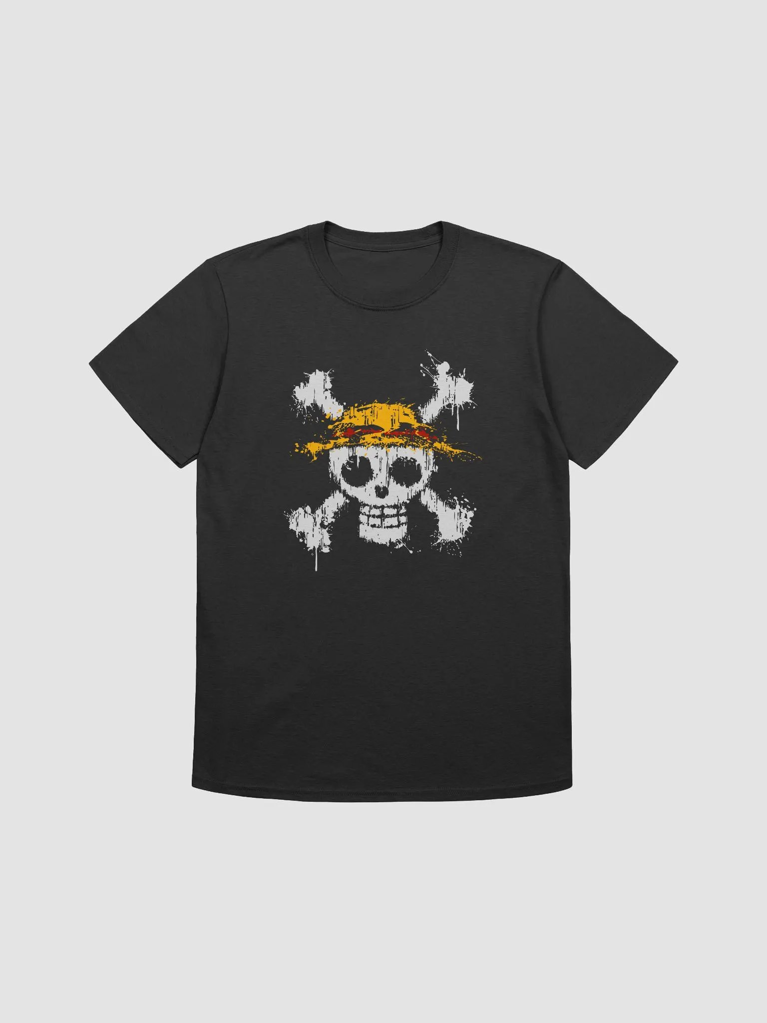 Pirate Skull and Crossbones Yellow Hat T-Shirt product image (1)