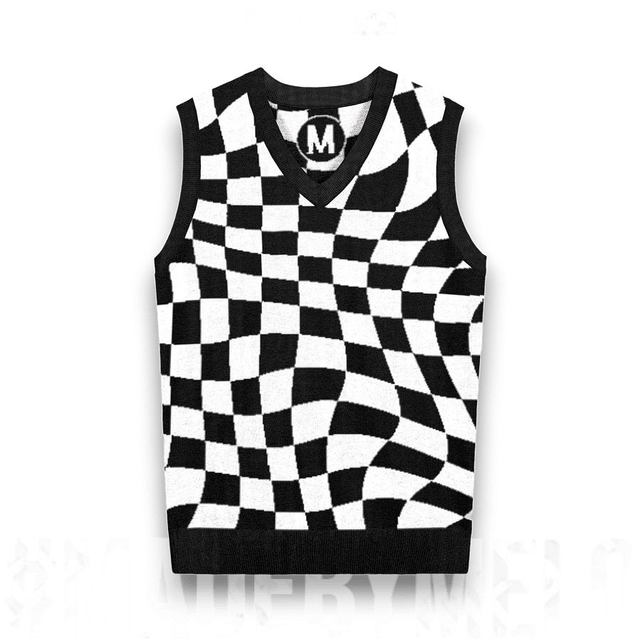 Warped & Checked Out - Knit Sweater Vest | #MadeByMELO product image (1)