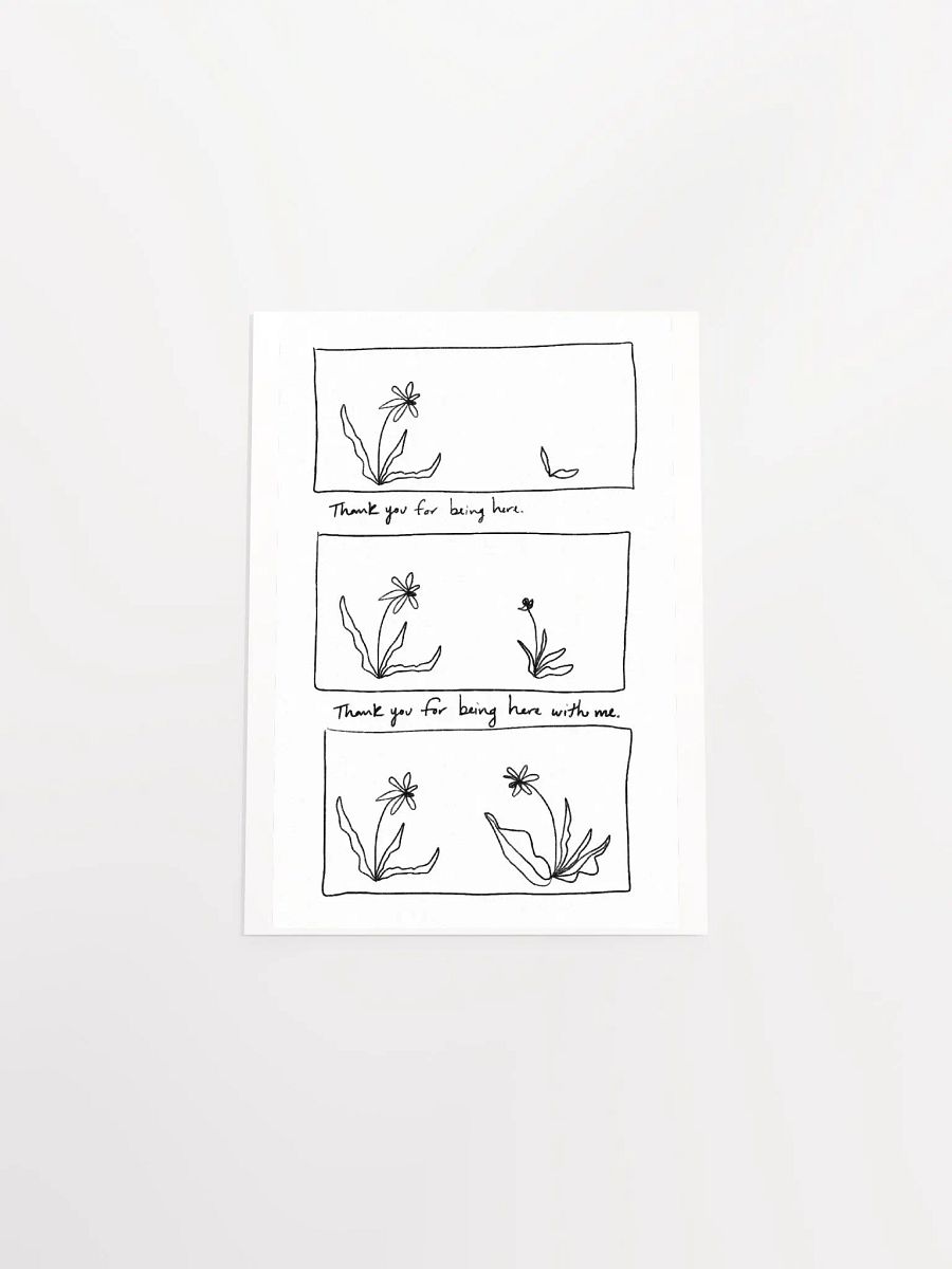 Thank You For Being Here Art Print product image (4)