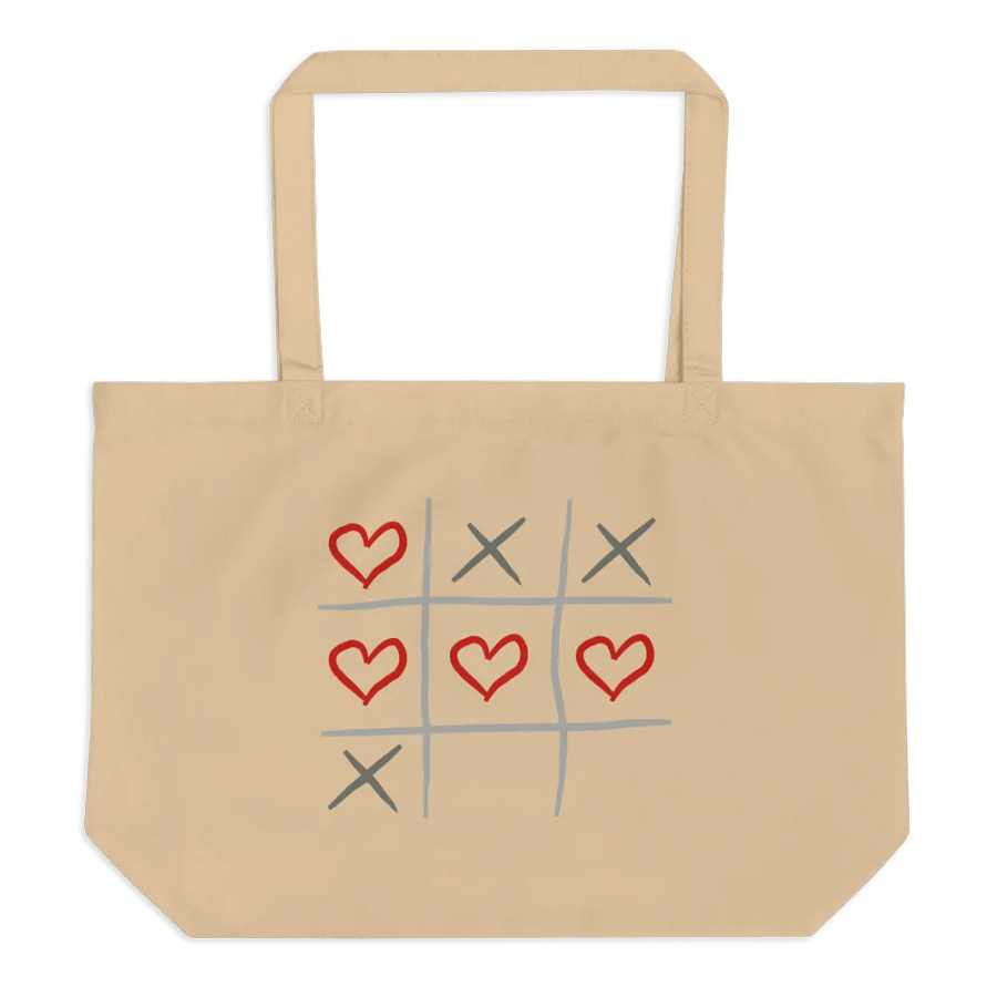 Organic Cotton Tote Bag Big, Tic-Tac-Tote product image (1)