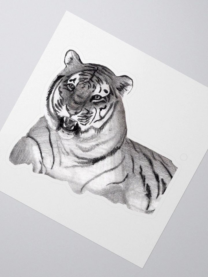 Tiger Drawing Sticker product image (5)