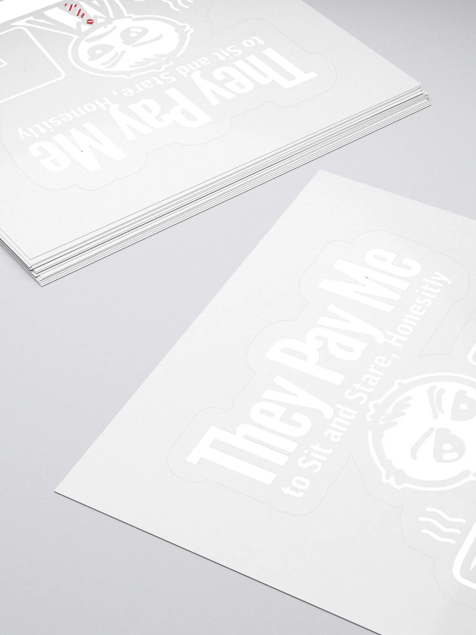 They Pay Me To Sit And Stare Honestly Sticker product image (4)