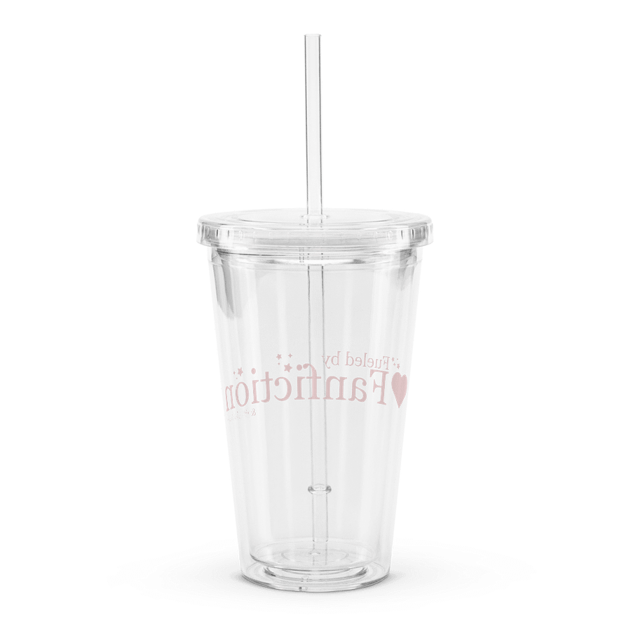 Fueled by Fanfiction Clear Cup with Straw product image (2)