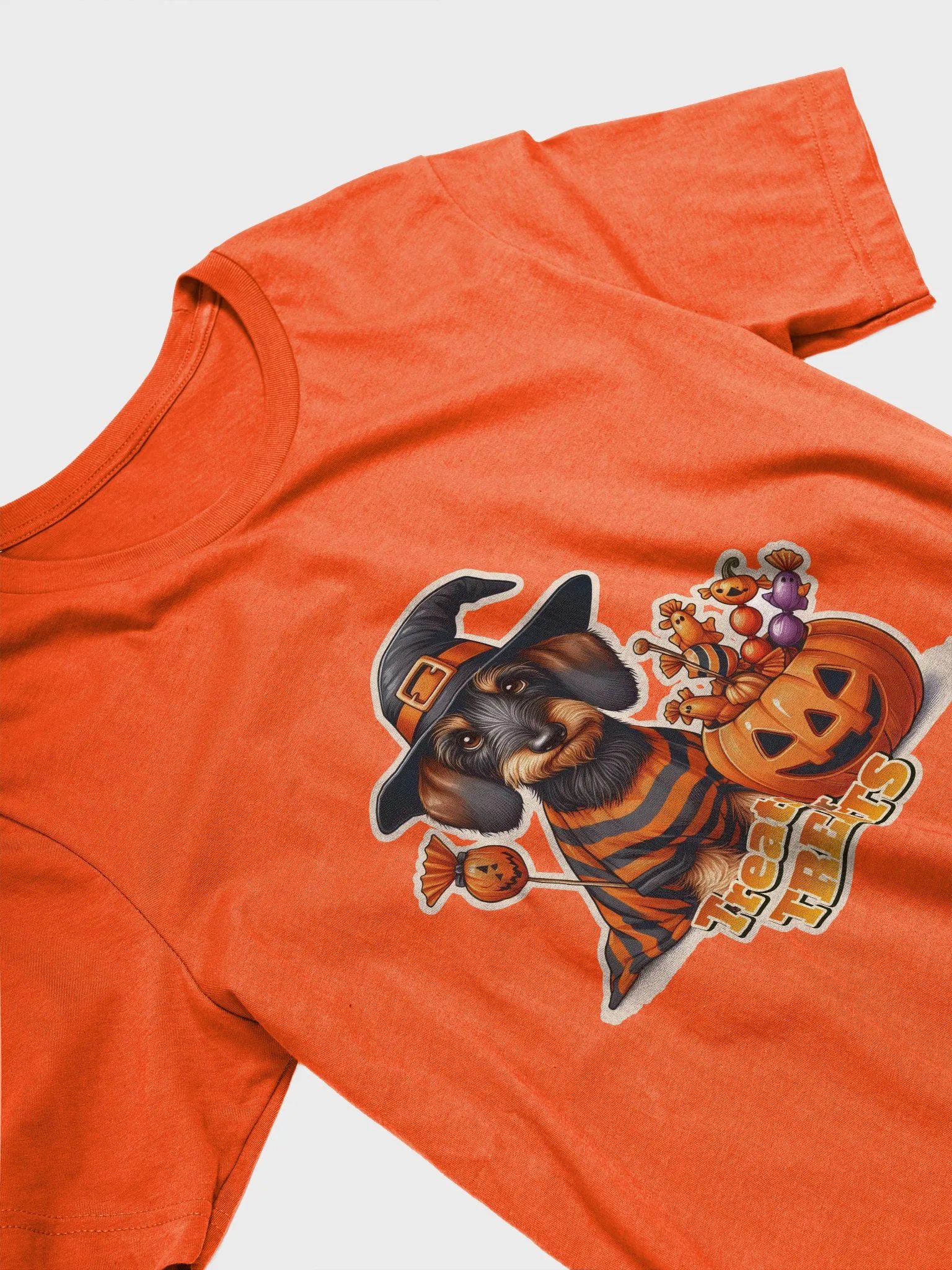 Dachshund Treat Halloween - T-Shirt product image (63)