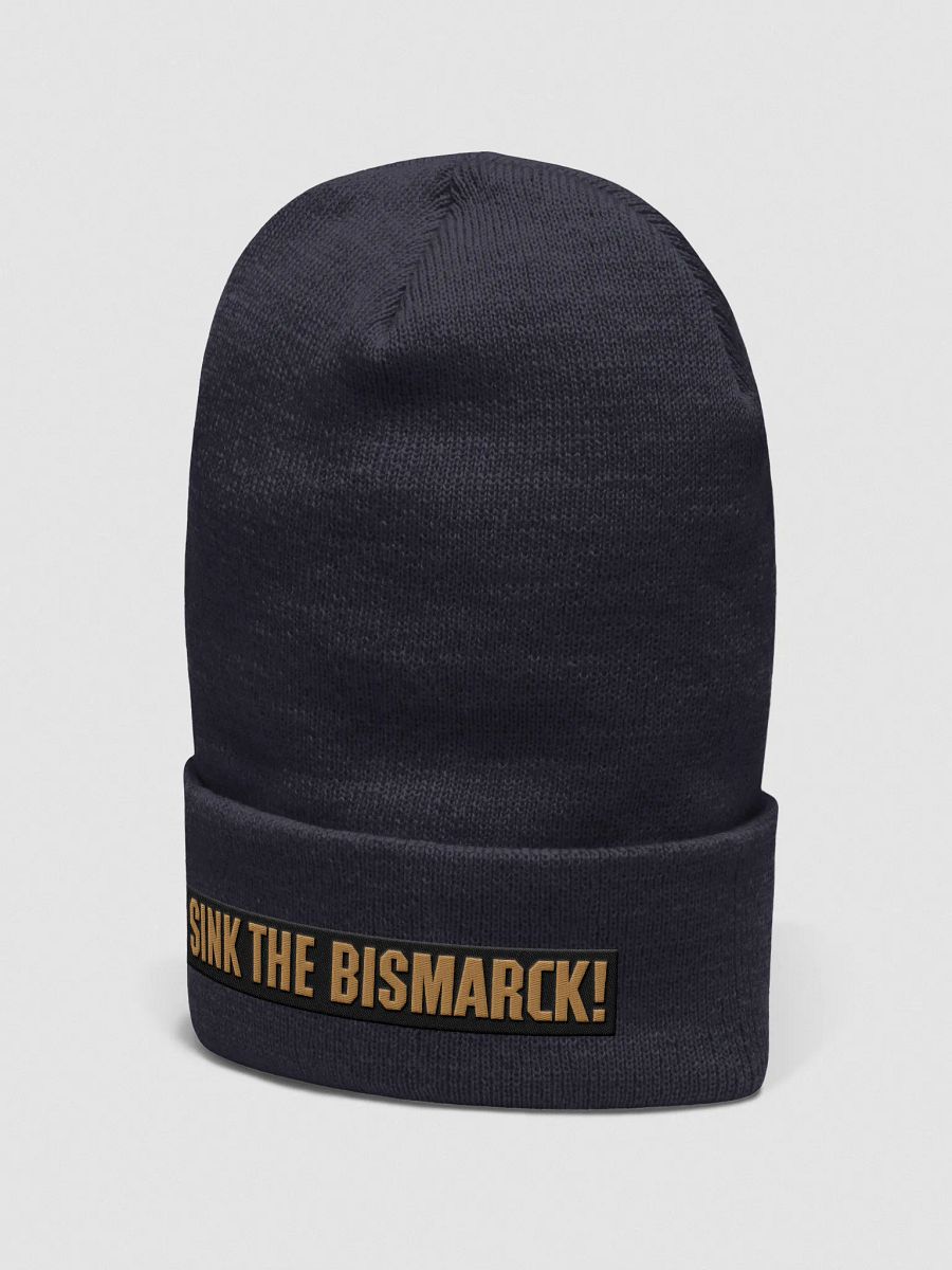 Sink the Bismarck! Poster Title Beanie product image (4)