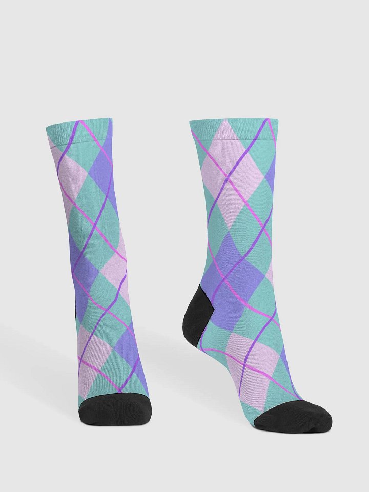 Argyle Chic Crew Socks product image (2)