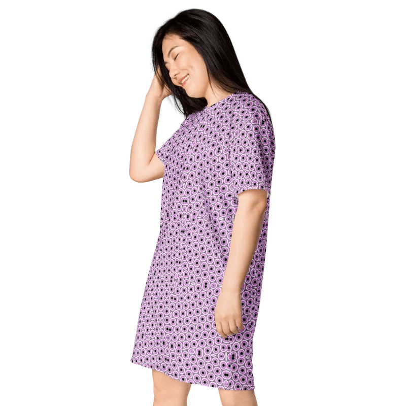 Cool Abstract Trippy T Shirt Dress product image (15)