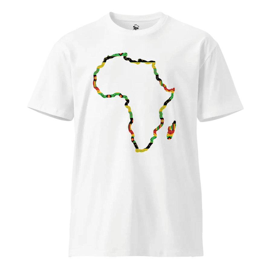 Uhuru - Men's White Africa Map Outline Tee product image (1)
