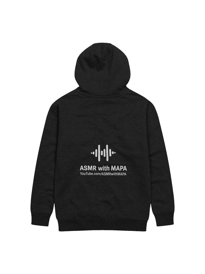ASMR with MAPA Premium Unisex Hoodie – Soundwave Design (Black) product image (2)