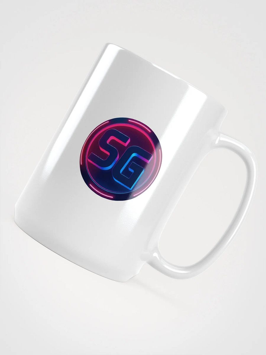 Neon SG Logo White Glossy Mug product image (4)