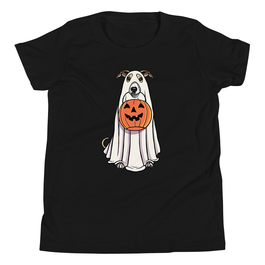 Halloween Whippet(Fawn & White) Youth T-Shirt product image (5)
