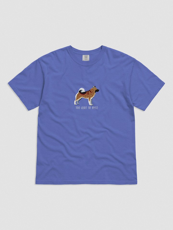 Too Legit to Spitz T-Shirt(Embroidered) of a Norwegian Elkhound(Brown) product image (31)