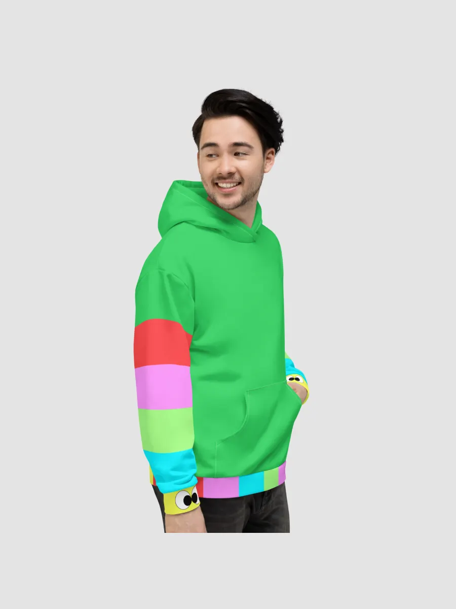 Rainbow Caterpillar Hoodie Plus Size Friendly