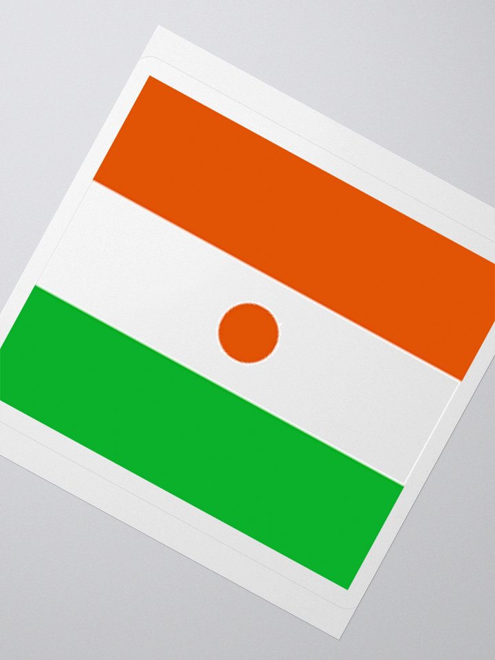 Exclusive Niger Flag Kiss-Cut Stickers - High-Quality Vinyl, Multiple Sizes product image (2)