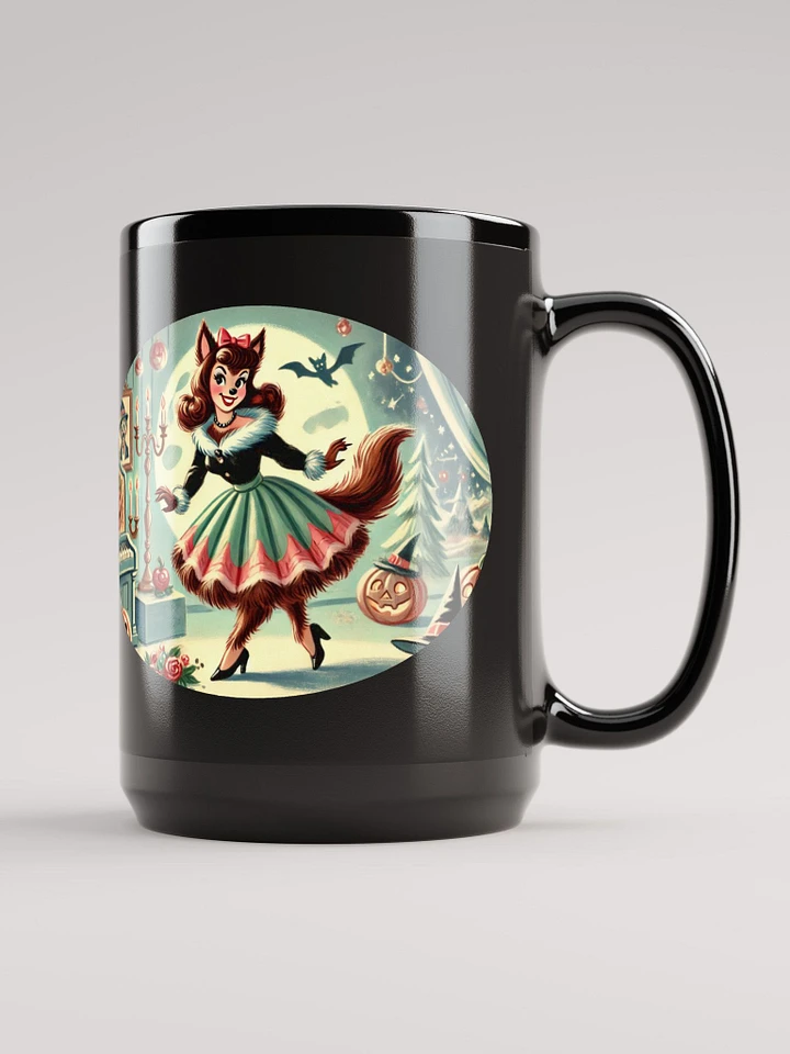 Halloween Werewolf - Black Glossy Mug 15 oz product image (2)