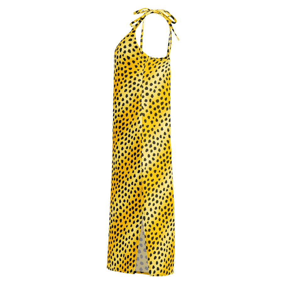 Black and yellow cheetah dress product image (3)