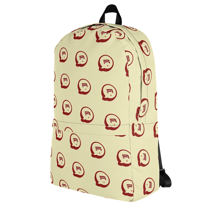 Run Button Logo All Over Print Backpack - Red product image (1)