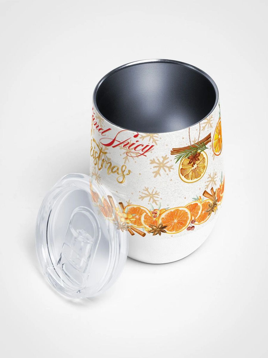 Spiced Holiday Cheers Wine Tumbler gift for moms dads colleagues friends product image (3)