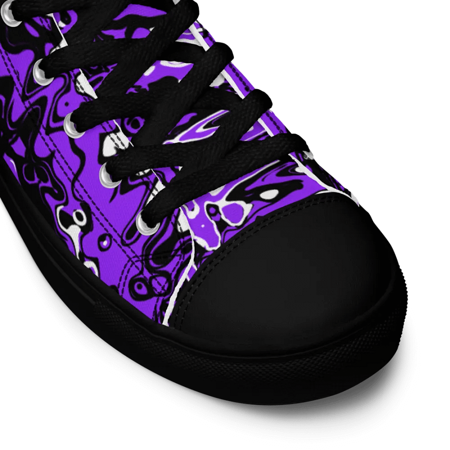 Cyberpurple high top canvas shoes (womens) product image (7)