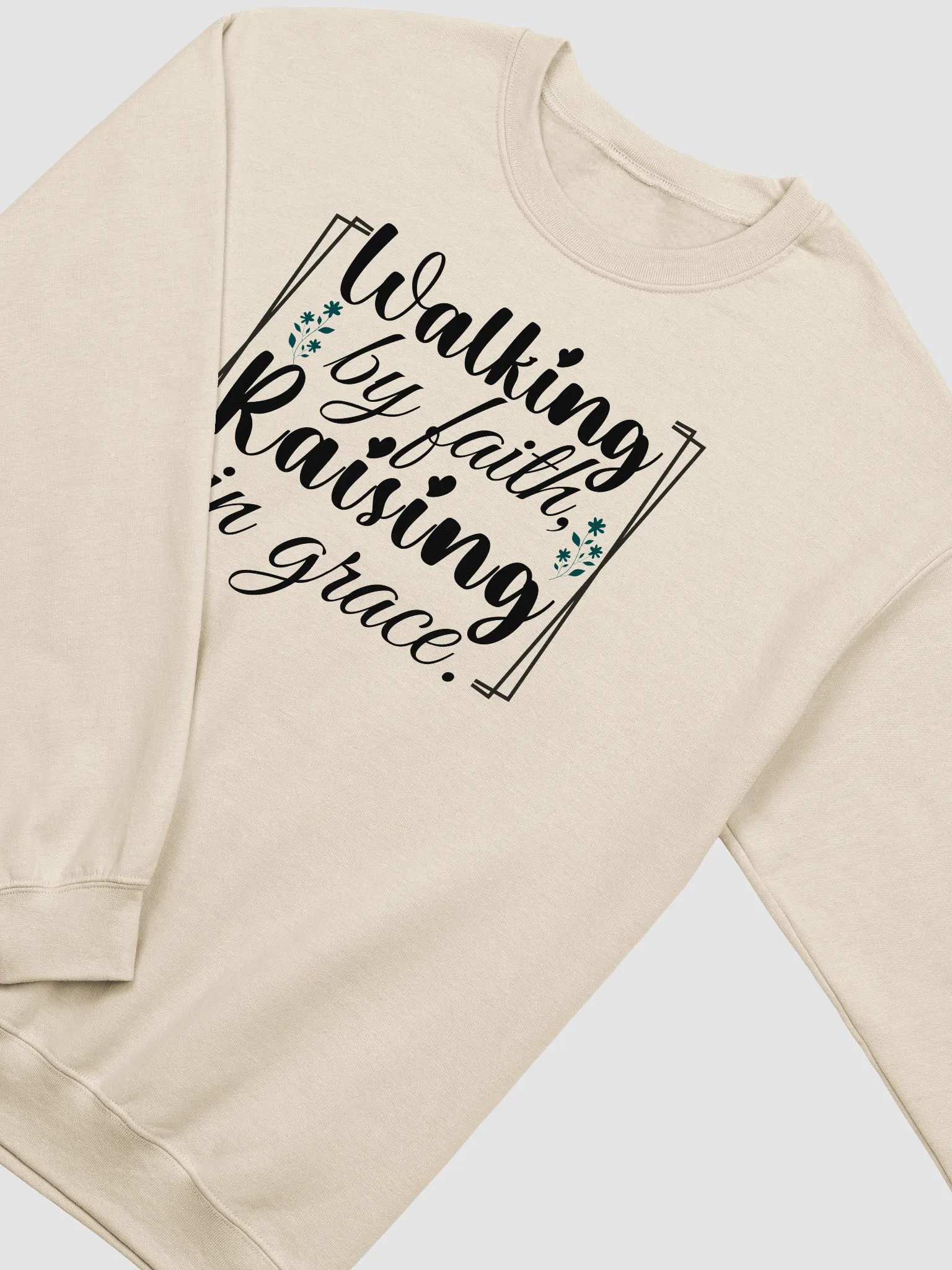 Walking by Faith, Raising in Grace, Gildan Sweatshirt. product image (3)