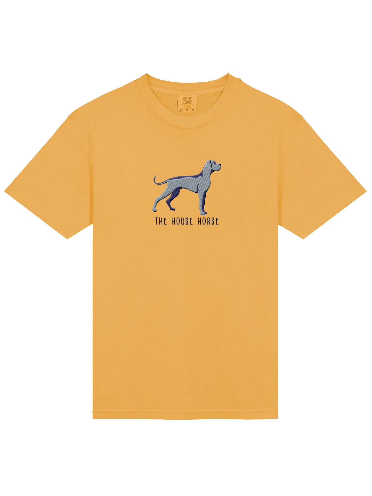 The House Horse T-Shirt(Embroidered) of a Great Dane(Gray) product image (23)