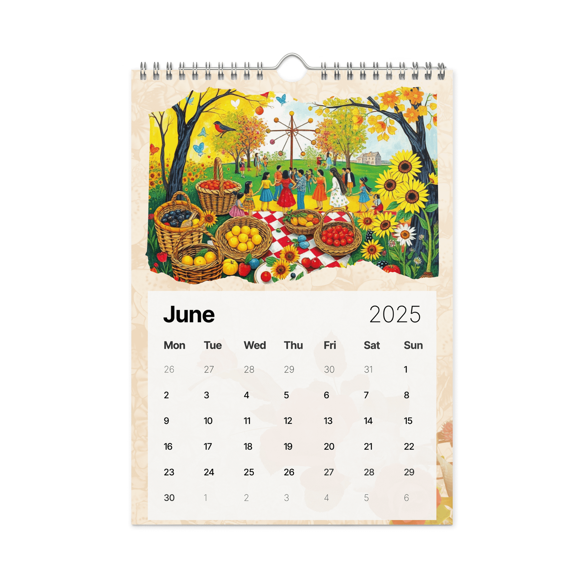 FOLK ART WALL CALENDAR 2026 product image (8)