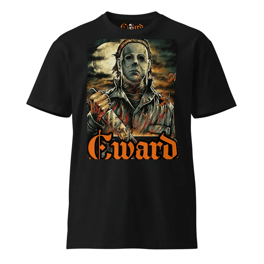 Cward micheal myers back and orange t-shirt Mens big fit product image (4)