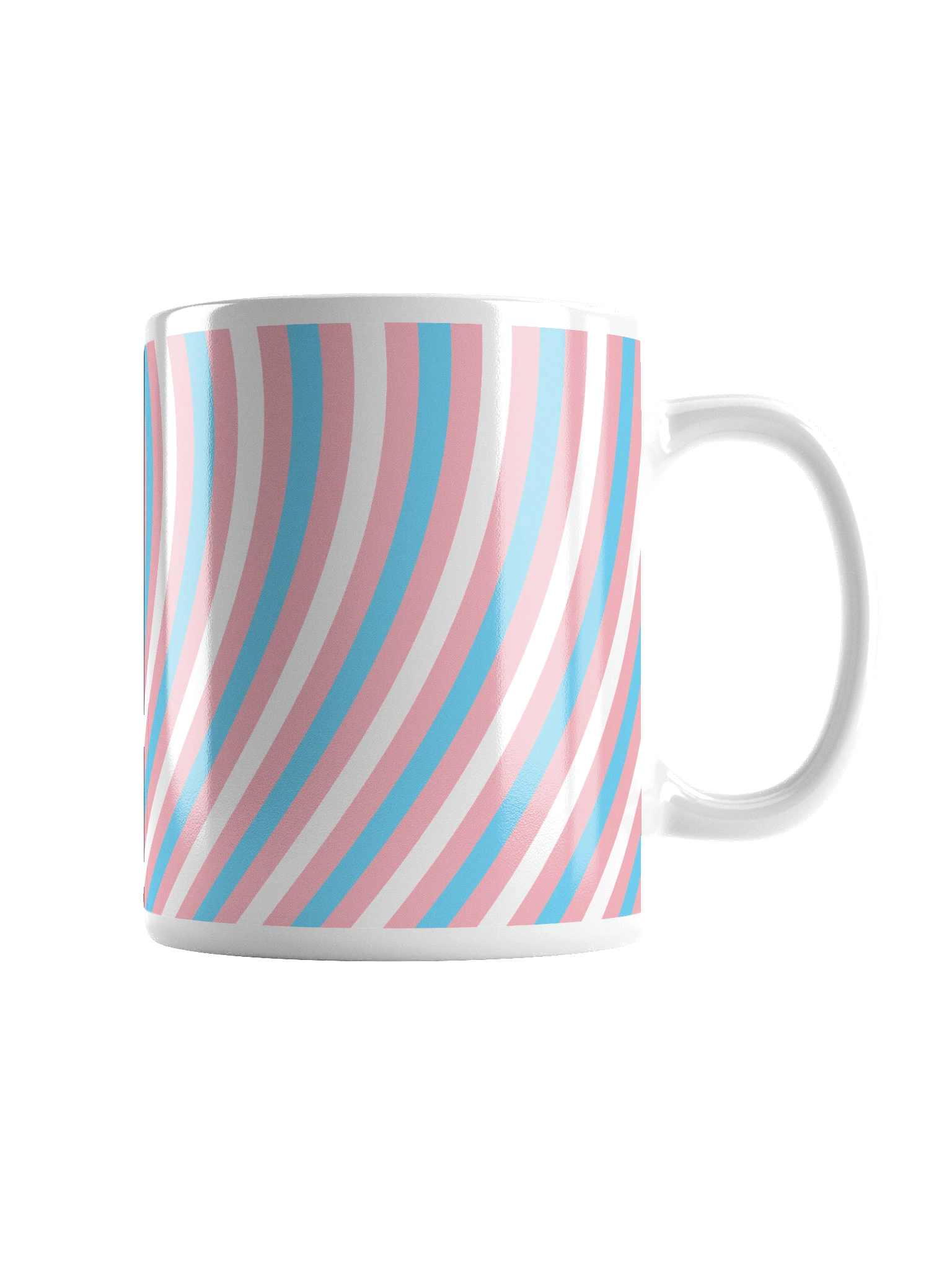 Trans Pride Hearts Mug (Right-handed) product image (2)
