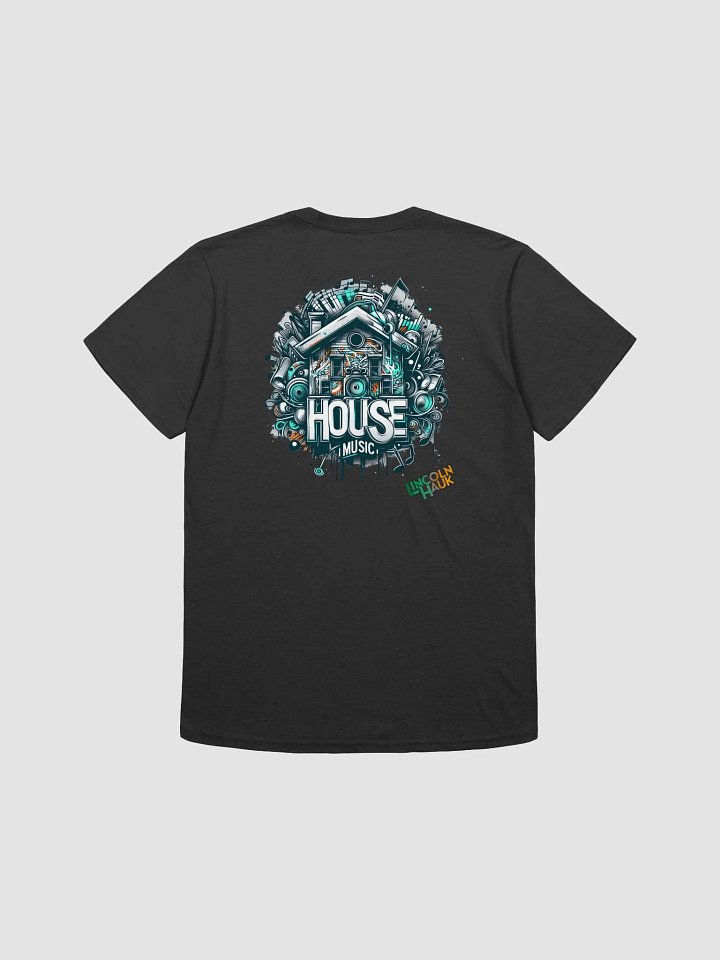 Lincoln Hauk - House Music - T-Shirt (Teal/Orange) product image (2)
