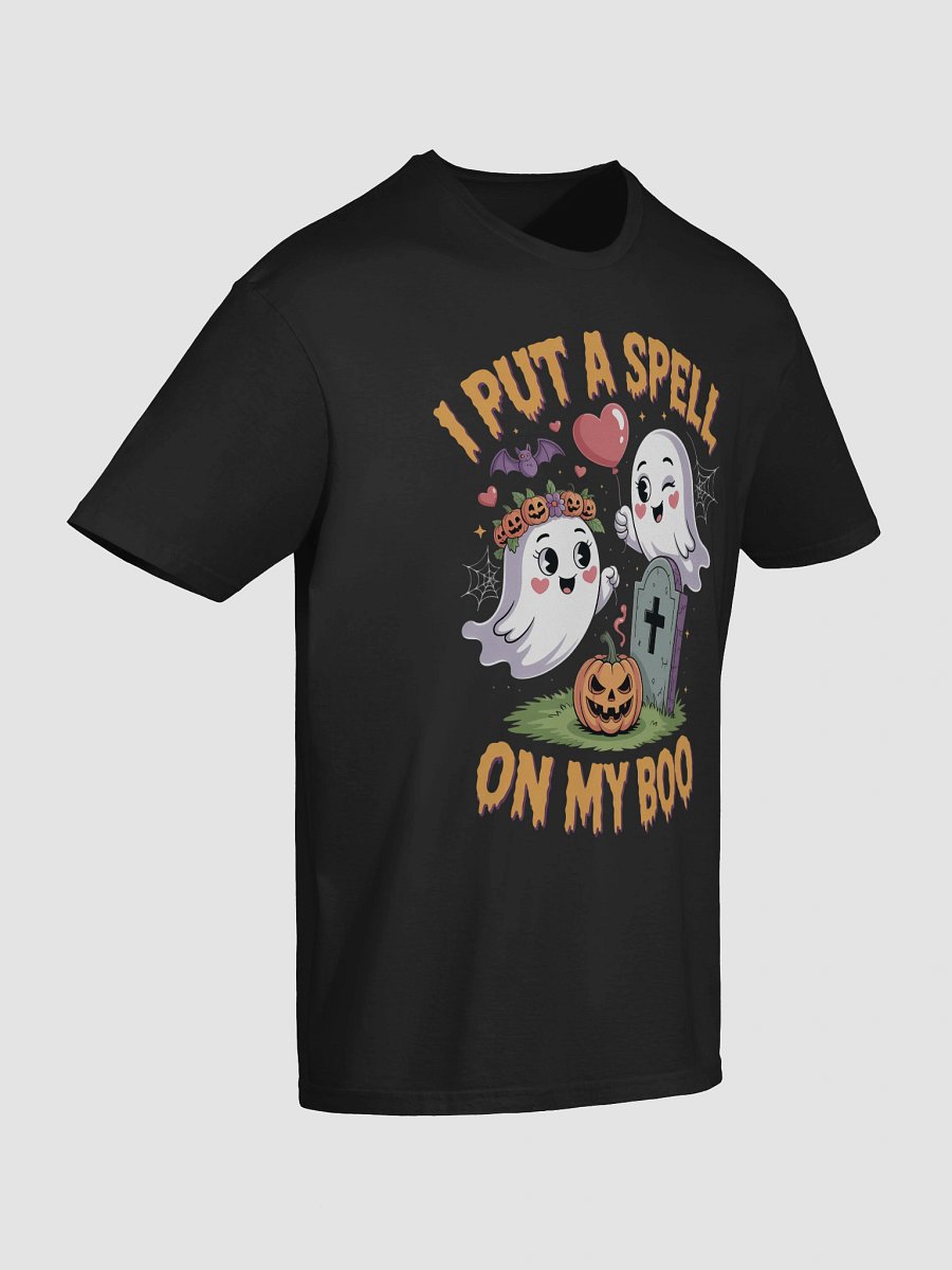 Put A Spell On My Boo - Funny Halloween Couple's T-Shirt | Spooky Cute Ghost & Pumpkin Tee product image (10)