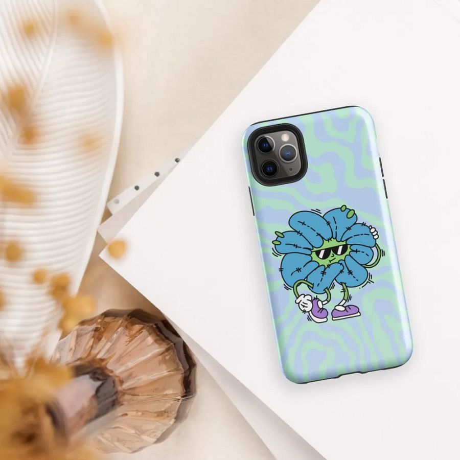 Blue Flower Guy Tough iPhone Case product image (37)