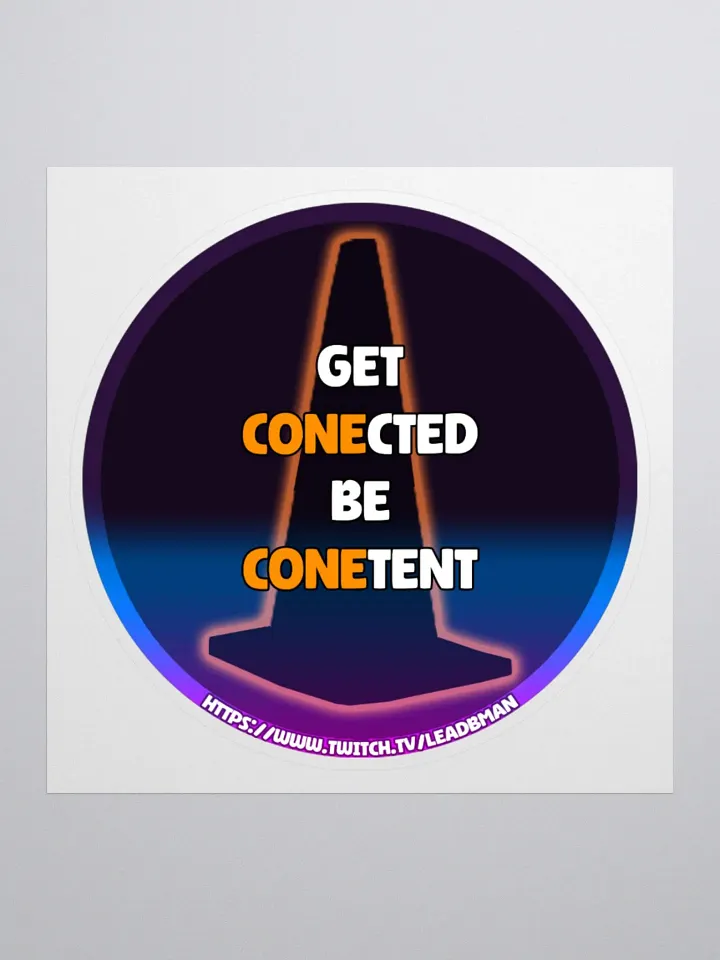 Get Conected Be Conetent (Sticker) product image (1)