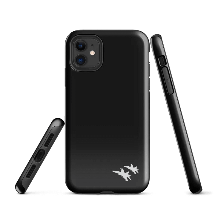 Twin Hornets Logo Black Phone Case, iPhone product image (1)