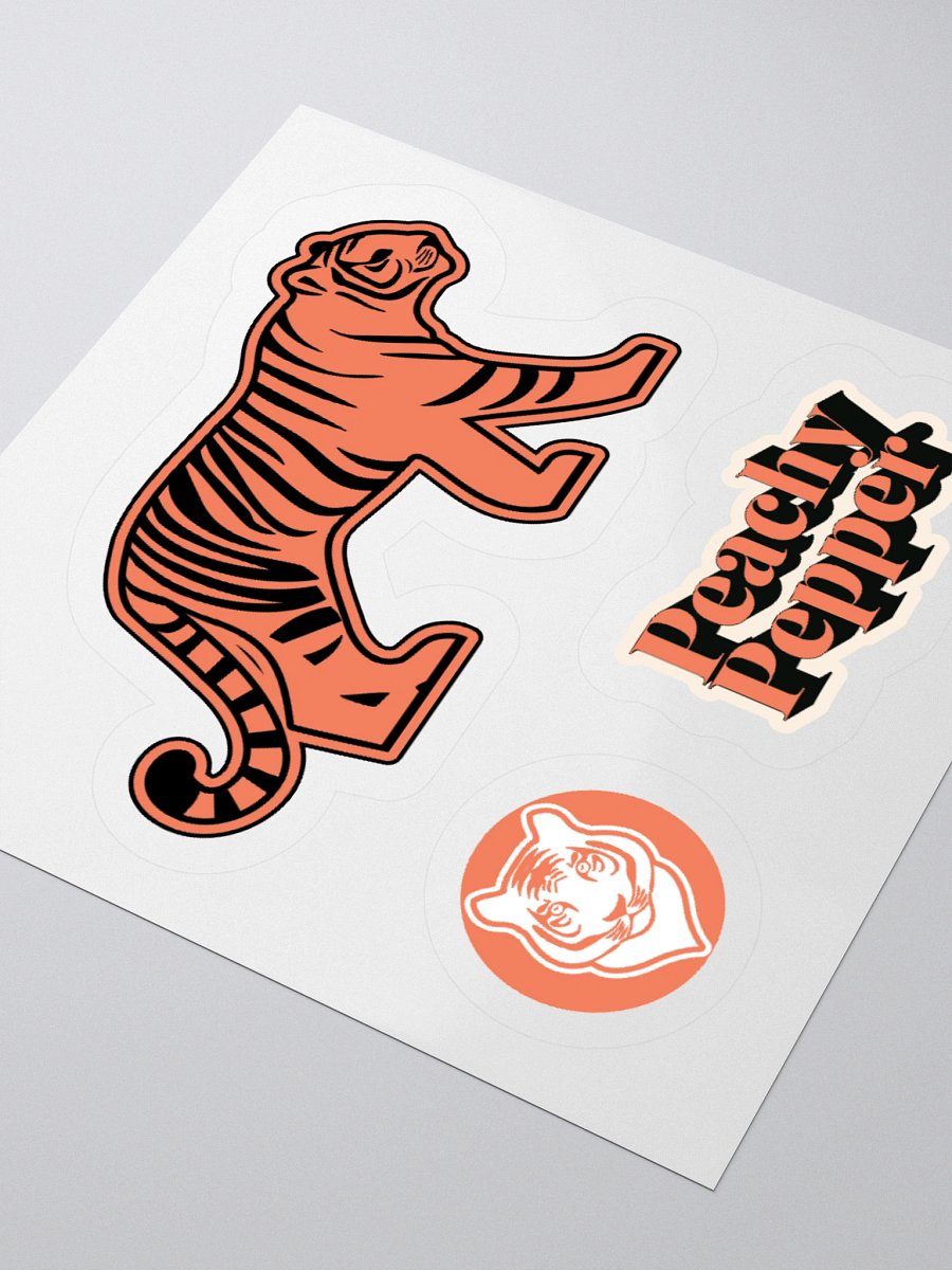 Peachy Pepper Walking Tiger Sticker product image (3)