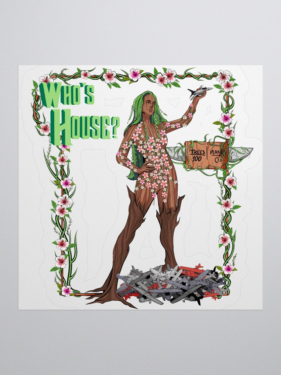 "Who's House, Groot's House" Kiss Cut Sticker product image (1)