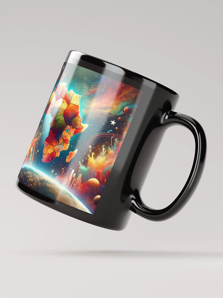 Cosmic Africa Black Glossy Mug product image (4)