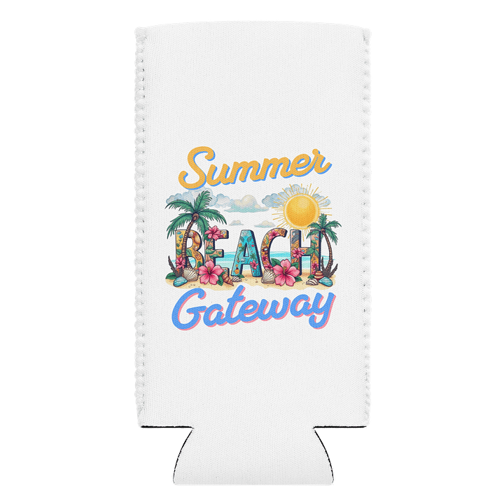 Summer Gateway Beach Tropical Vibes Can Cooler product image (1)