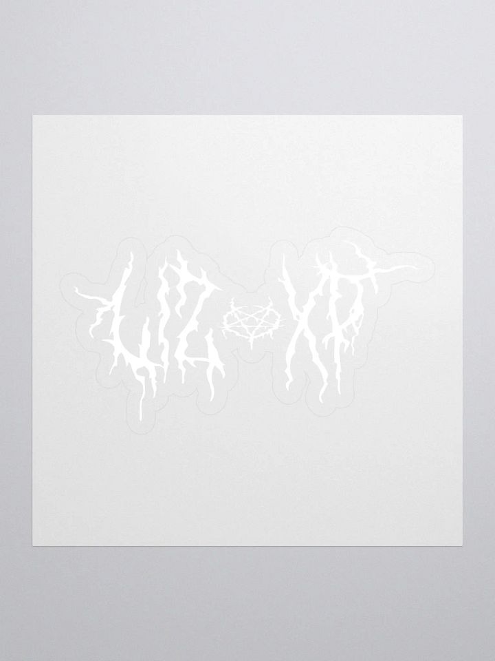 Liz XP Metal White Logo Sticker product image (1)
