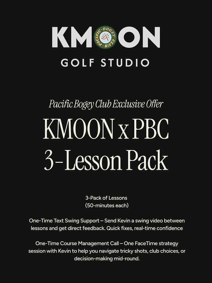 Coach Kevin Moon Lesson Package (PBC Exclusive) product image (1)