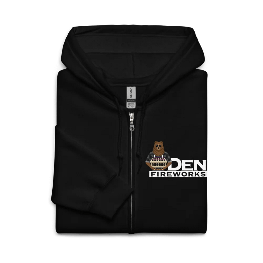 Black Zip up hoodie product image (3)