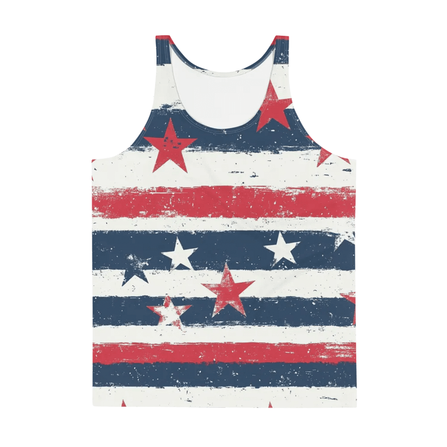 Geaux 31 - Vintage Stars & Stripes Pattern Men's Tank Top product image (2)