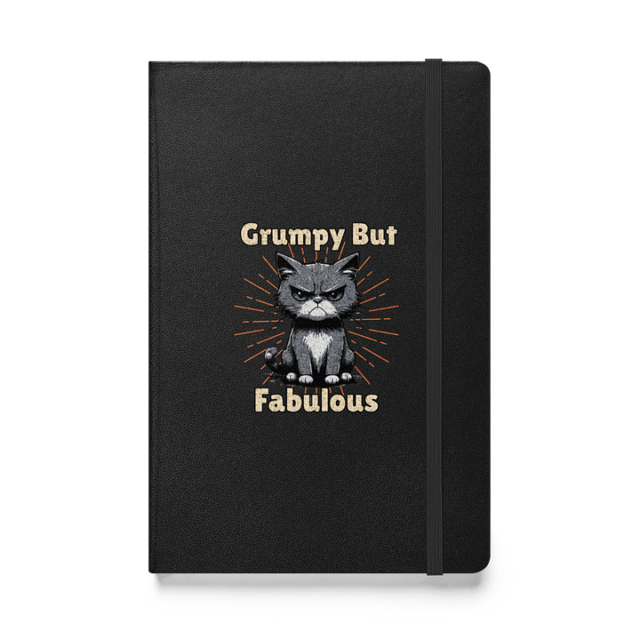 Grumpy But Fabulous Cat Hardcover Notebook product image (1)