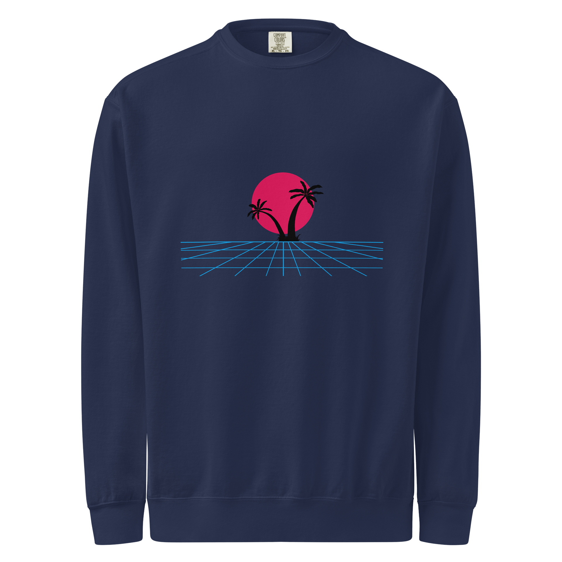Retro Sunset Palm Trees Sweatshirt product image (1)