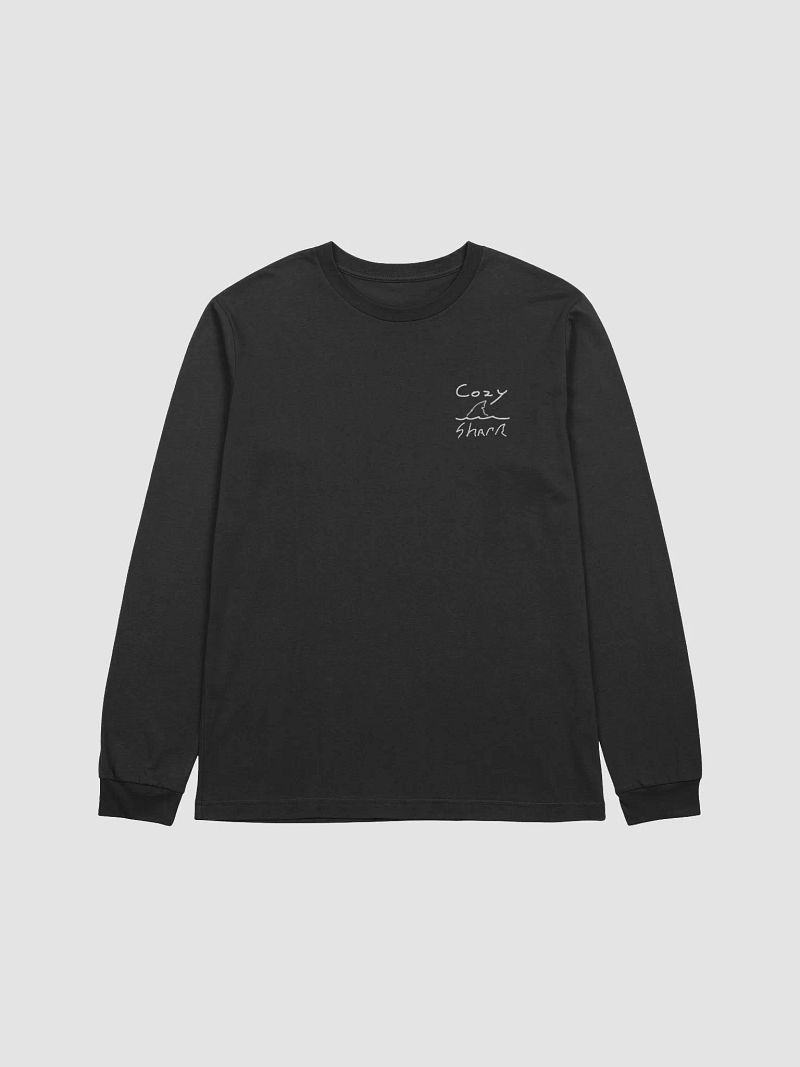 Cozy Shark Long Sleeve White Logo