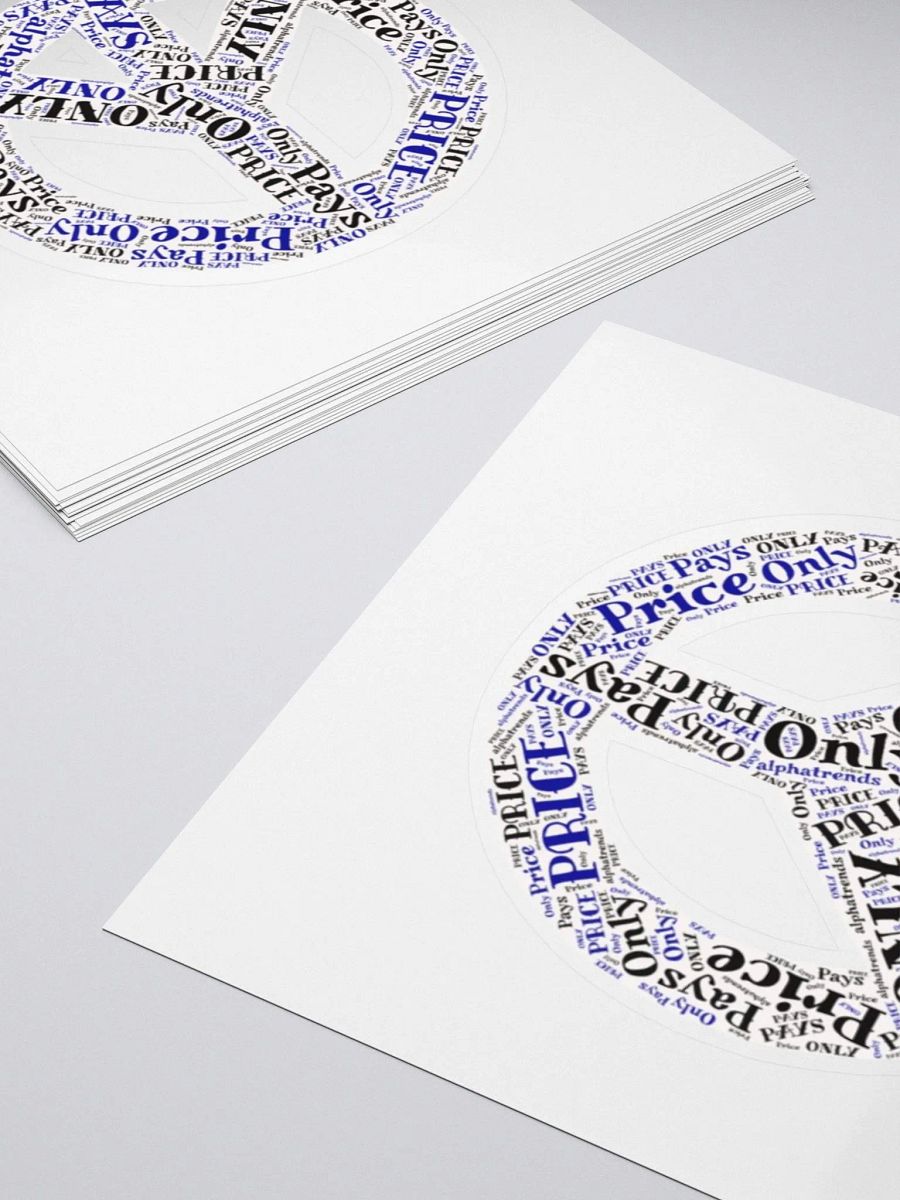 Peace Sign Only Price Pays Sticker product image (4)