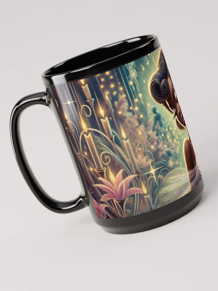 Crystal Beauty Mug- Glossy Black 15 oz Coffee Cup product image (4)