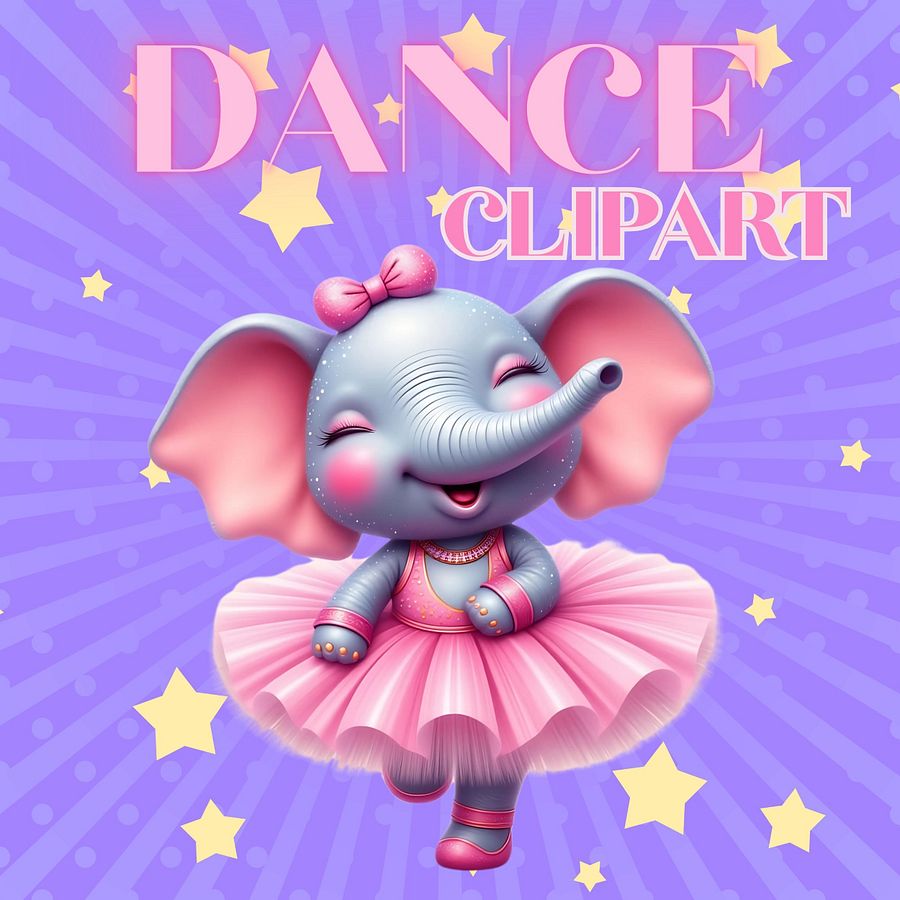 Elephant Ballet PNG Clipart product image (1)