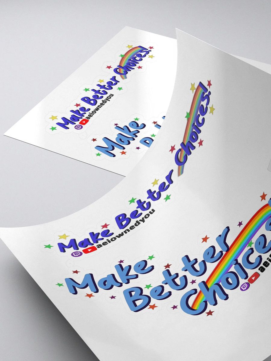 Make Better Choices Sticker Sheet product image (4)
