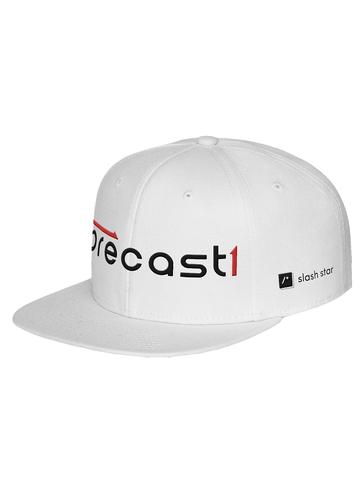 Forecast White Snapback Flat Visor product image (4)